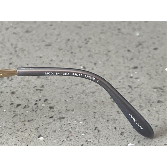 TURA Eyeglasses Mod. 154 CHA Gold Oval Full Rim Eyeglasses Frames ONLY 53-17-135 - Picture 7 of 13